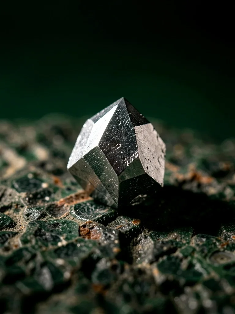 Mineral crystal macro photography